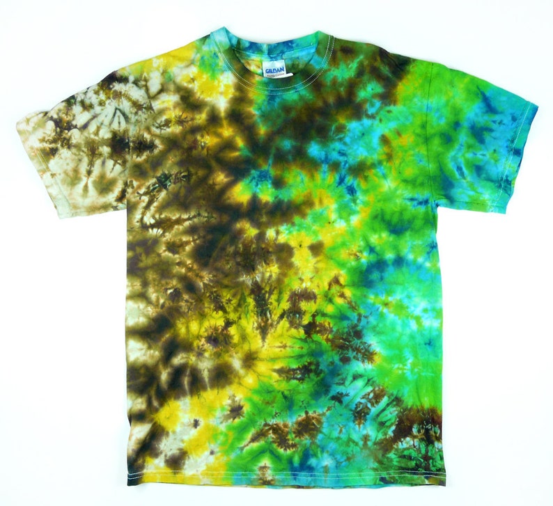 Adult Earthy Crunchy Forest Tie-Dye T-Shirt image 1