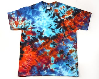 Adult Chai Pani Tie-Dye T-Shirt, Unisex and Mens Standard and Plus Sizes, Short or Long Sleeve Option