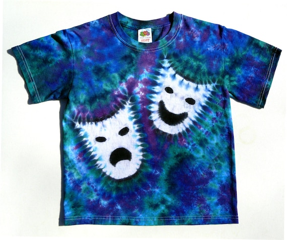 Tie Dye Shirt / Adult Drama Mask Tie 