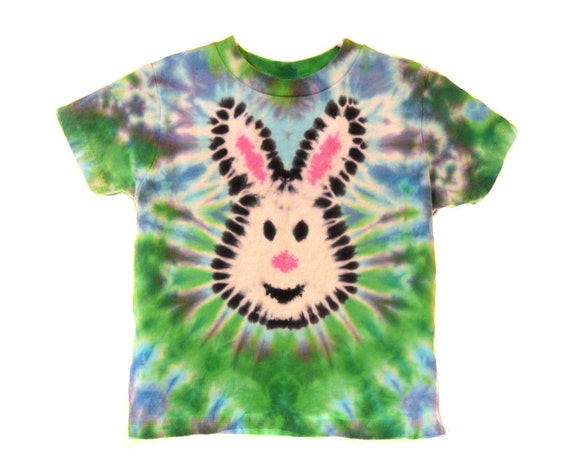 Tie Dye Rabbit Shirt Tie Dyed Print T-Shirt Easter Bunny Tee Tie Dye Rabbit Shirt Tie Dyed Print T-Shirt Easter Bunny Tee