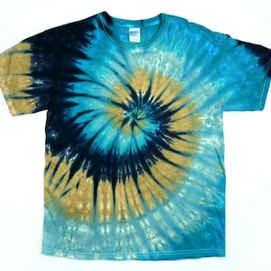 Earthy Spiral Tie Dye Shirt / Adult Mens Standard and Plus Sizes ...