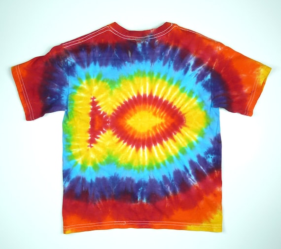 Fish Tie Dye Shirt / Toddler Tie Dye / Rainbow Colors / Easter Shirt / Fishing Theme