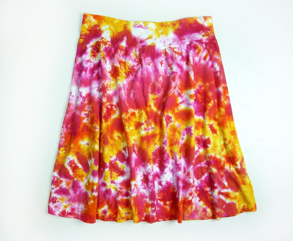 Women's Tie Mini Skirt - A New Day™ Cream/Blue 4X