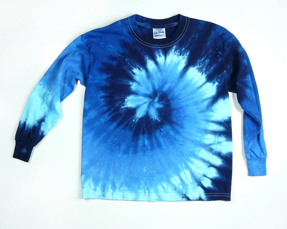 how to spiral tie dye a long sleeve shirt