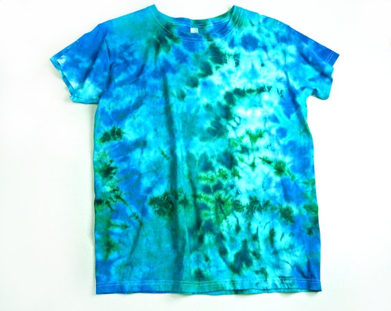 Ladies Tie Dye Shirt, Ocean Colors Design - Etsy