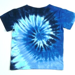 Toddler Shirt / Blue Tie Dye / Cotton Tee / Spiral Design - Etsy
