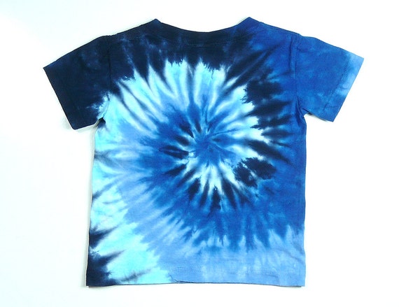 Red, White & Blue Spiral Tie Dye T-Shirt Toddler 4T