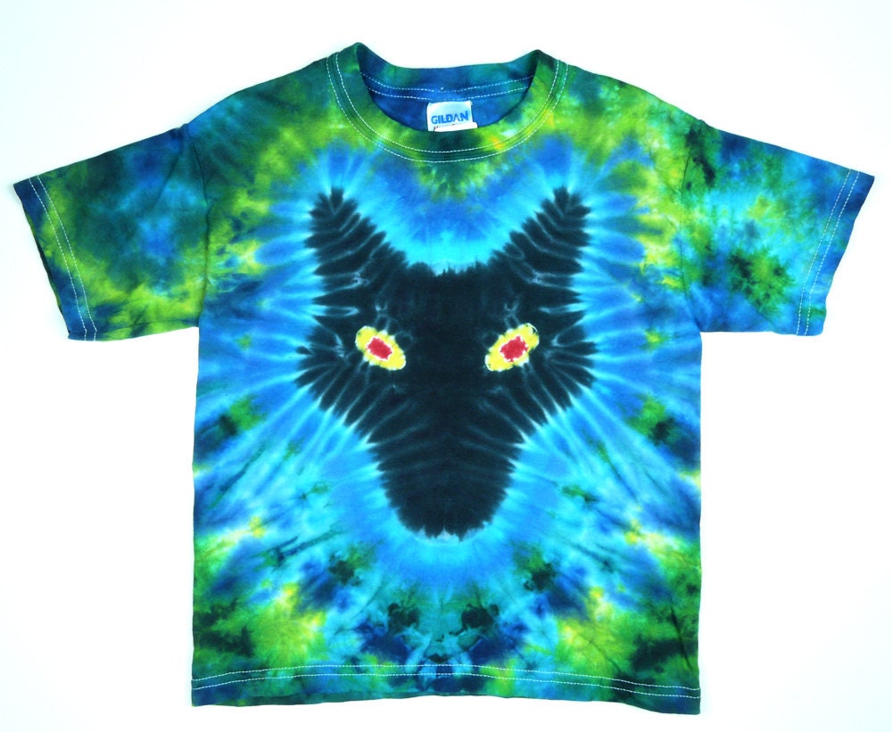 tie dye wolf shirt