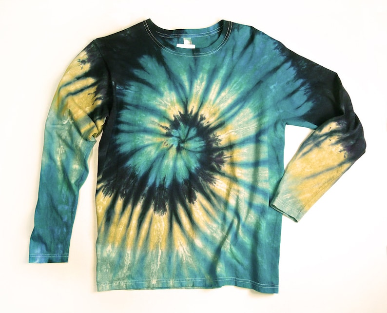 Ladies Long Sleeve Tie Dye Shirt Womens T Shirt Earthy - Etsy