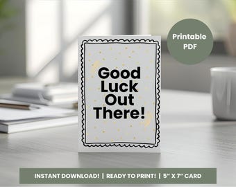 Karta pożegnalna dla współpracownika do wydrukowania, powodzenia, opuszczanie biura, pożegnanie z pracą