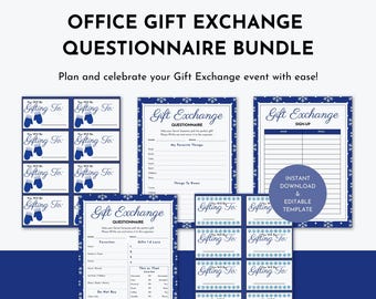 Minipakiet Zimowej Wymiany Prezentów, Ankiety o Tajemnych Płatkach Śniegu, Losowanie Imienia, Arkusz Zapisów na Bonus