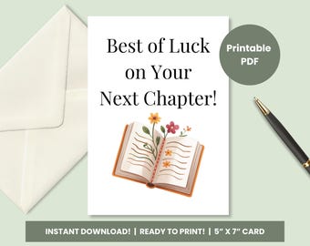 Coworker Farewell Card Printable, Office Leaving Work Goodbye Gift