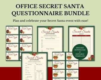 Kwestionariusze Tajemniczego Mikołaja, Formularze wymiany prezentów biurowych, Arkusz zapisu na BONUS