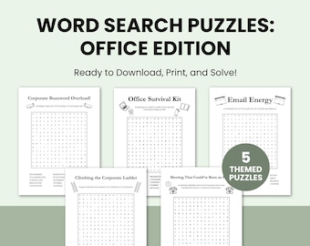 Zestaw wyszukiwanek słów dla dorosłych | Gra team buildingowa dla firm | Wydrukowana aktywność na imprezę w miejscu pracy