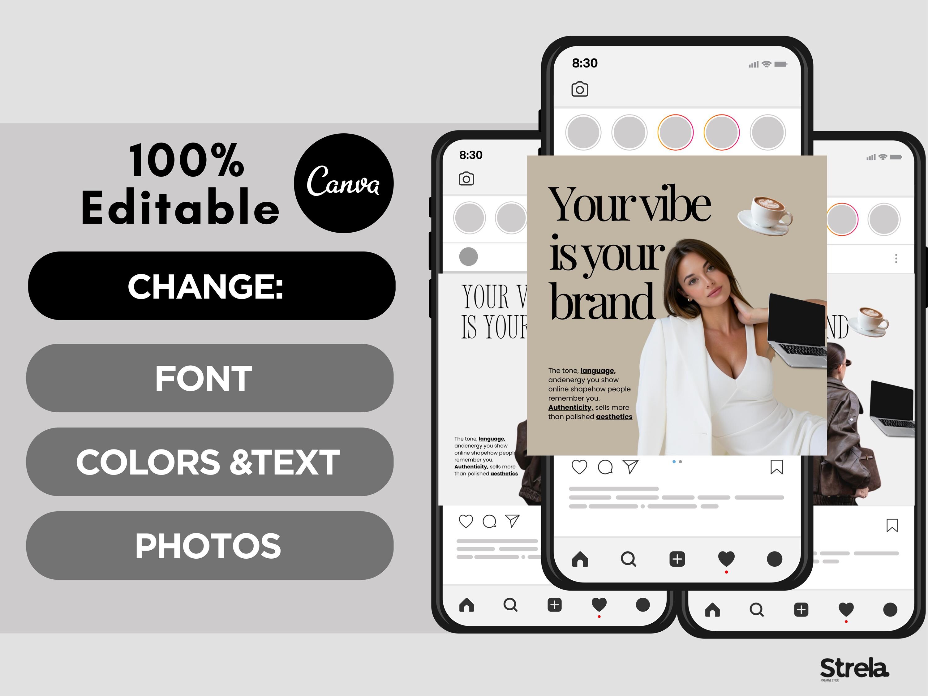 60 Instagram Viral Carousel Canva Templates for Content Creators | UGC ...