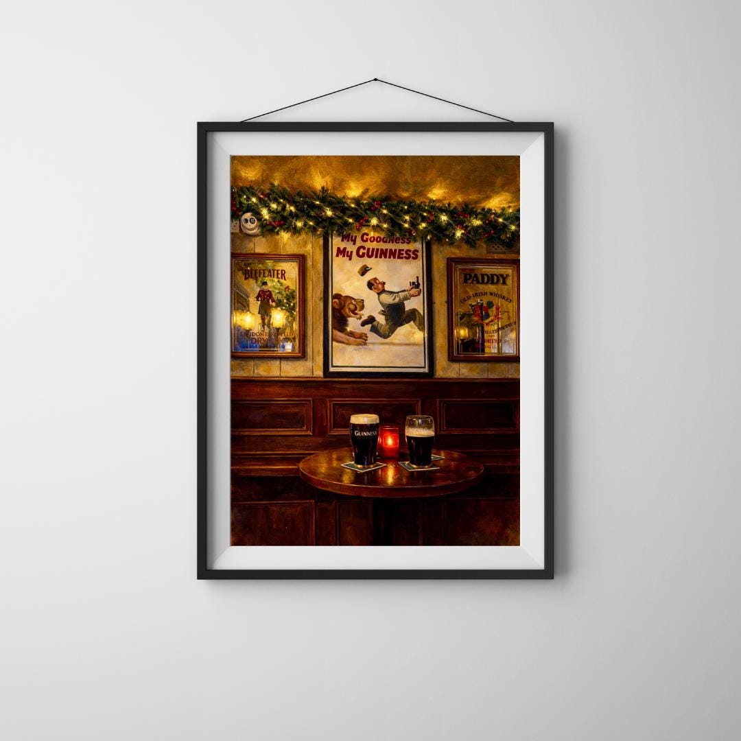 Cozy Irish Pub Photography Print | Vintage Bar Scene Wall Art Poster - Etsy