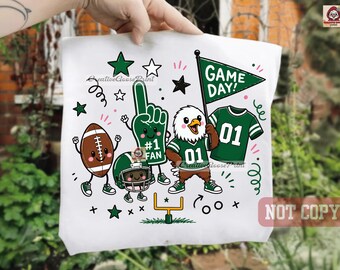 Eagle Football PNG, Eagle Mascot Shirt Design, School Spirit PNG, Girly Bow, Funny Mascot Doodle, Cheer Game Day, Digital Download