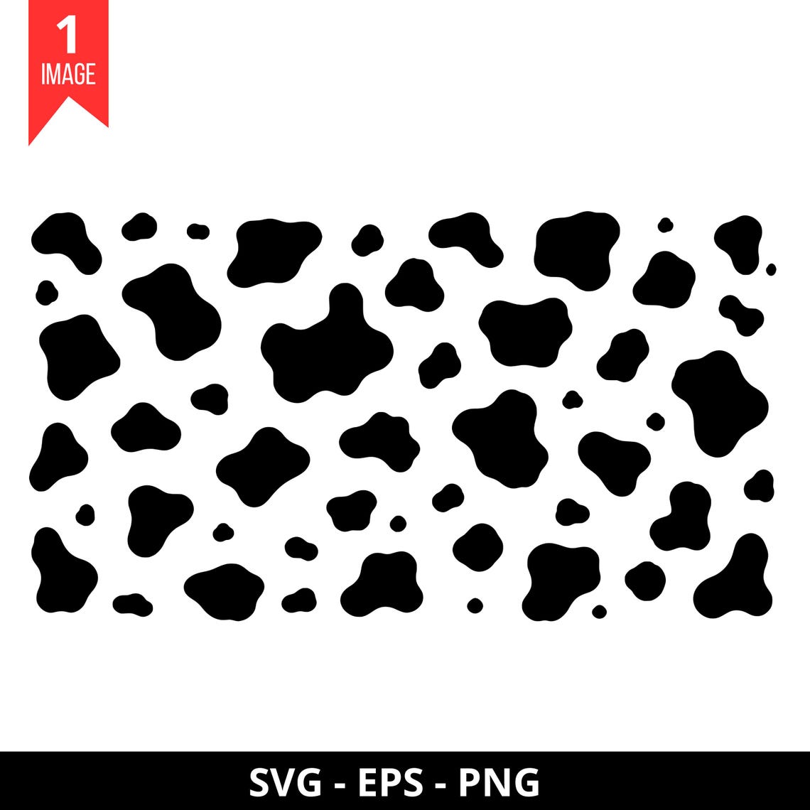 Cow Print SVG, Seamless Cow Pattern PNG, Western Cowhide SVG for Cricut ...