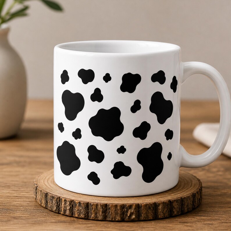 Cow Print SVG, Seamless Cow Pattern PNG, Western Cowhide SVG for Cricut ...