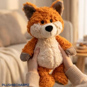 Cute Fox Plush Toy | Soft Kawaii Fox Stuffed Animal | Cozy Gift for Girlfriend | Aesthetic Room Decor | Baby Shower Gift | Woodland Plushie
