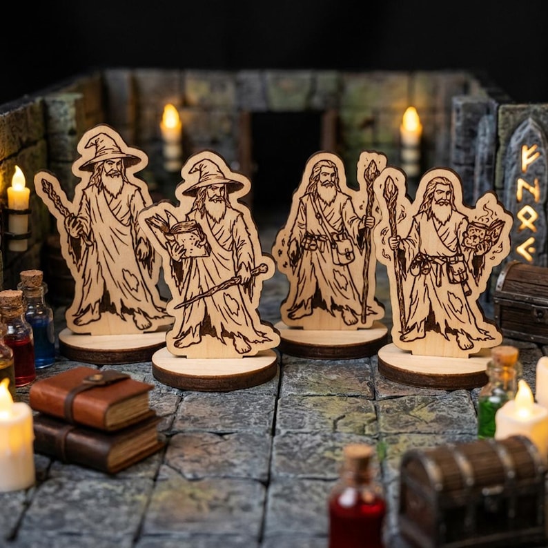 Wizards Laser Cut SVG Bundle | 100 Dnd Wizard Designs | Tabletop RPG ...