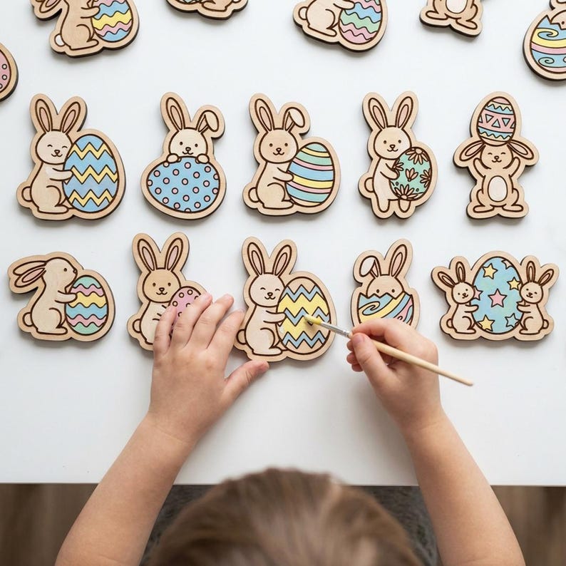 Easter Bunny Laser Cut Files – 10 Unique SVG DXF Designs (digital ...