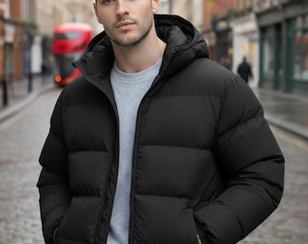 Puffer Jacket Winter Quilted Bubble Coat Lightweight Warm Streetwear