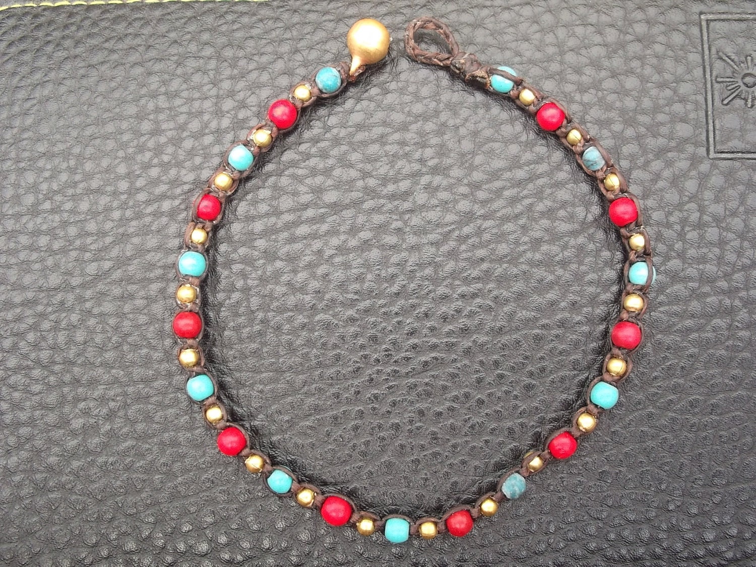 Summer anklet/Thai handmade single bracelet anklet red Etsy