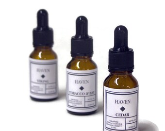 Mens Artisan Beard Oil, Mens Gift, Choose Your Scent, Mens Grooming, Stocking Stuffer, 30ml.