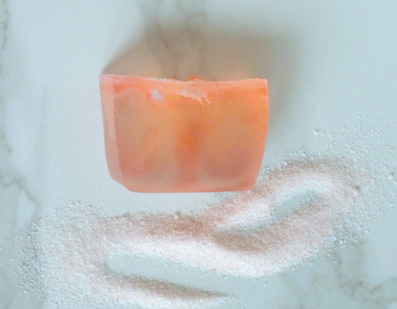 All Natural Himalayan Pink Salt Facial Bar, Healing Facial Body Treatment, Mineral Soap 画像 1