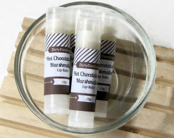 Marshmallow Hot Chocolate  Moisturizing Lip Balm with Shea Butter