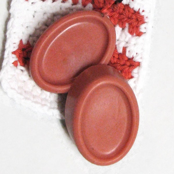 Rose Clay  Facial Soap with Organic Rosehip  Oil for All Skin Types with Face Scrubby