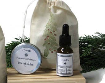 Mens Beard Oil and Beard Balm Set, Mens Gift, Stocking Stuffer. 1oz Beard Oil And 1 oz Beard Balm