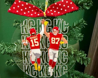 Kansas City Chiefs Mahomes & Kelce Ornament