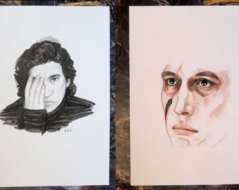 Kylo Ren aka Ben Solo Original Drawing ADAM DRIVER Star Wars the Last Jedi The Force Awakens signed by Blackkingsdream Free UK Shipping