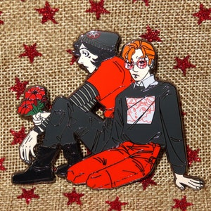 KYLUX Modern Student AU Kylo Ren Armitage Hux Star Wars Benarmie General Hux Ben Solo hard enamel Pin 3.15 inches Badge by @miamifroggo