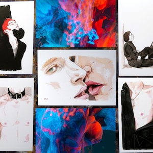 General Hux Kylo Ren Star Wars A5 PRINT KYLUX Alternative Ending to Rise of the Skywalker Digital Art by BLACKKINGSDREAM