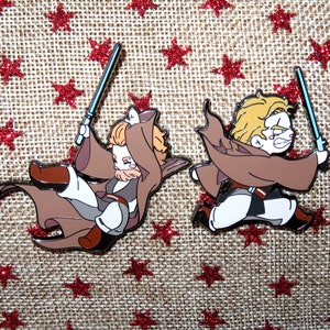 OBIKIN Star Wars Anakin Skywalker Obi-Wan Kenobi Hayden Christensen Ewan McGregor Hard Emaille Fantasy Anstecker 5.5 cm le 30 by @LokidHSHS
