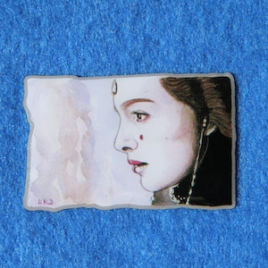 Padme or Padmé Amidala Naberrie Senator ruler of Naboo Star Wars hard enamel Fantasy offset pin badge 5 cm LE 50 Art by BLACKKINGSDREAM
