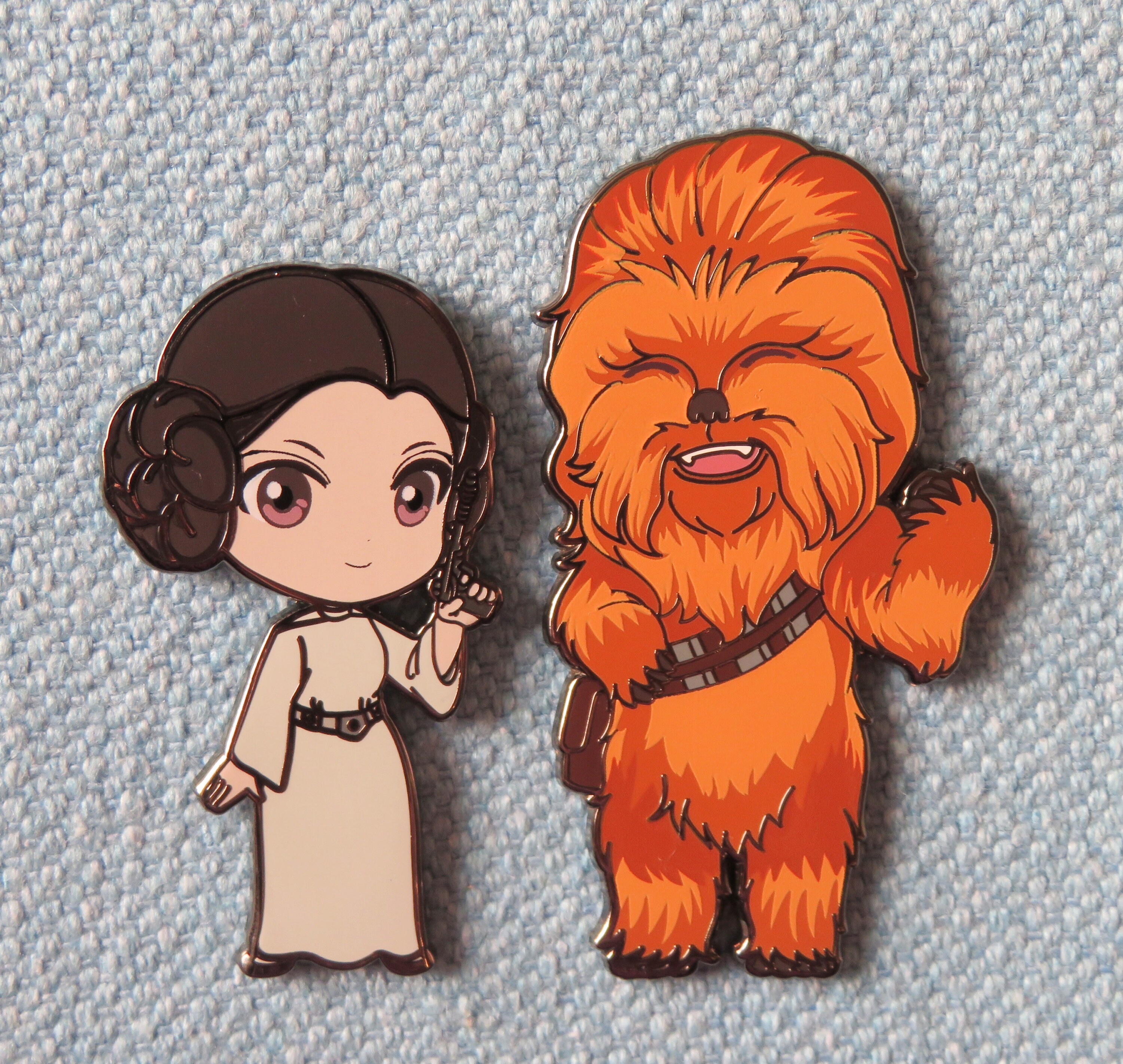 Luke Skywalker Princess Leia Organa Han Solo Chewbacca Star Wars: A New  Hope Original Trilogy Fantasy Pin Badge LE 30 Art @junchan_nyan_art - Etsy, image size:3000x2843