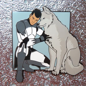 Star Wars Clone Wars Commander Wolffe and Wolf The Wolfpack squad Fantasy pin 6 cm LE 30 @comradewolfe image 3