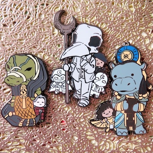 Moon Knight Khonshu Taweret Ammit LE 30 CHIBI PINS Steven Grant Marc Spector Jack Lockley Layla El-Faouly tiny Art by @kaite_xyxy