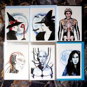 Halloween Kylux Star Wars Häxa Skelett AI Cyborgs Sjöjungfru Kylo Ren Armitage Hux General Hux Roligt Kort HBTQ-konst Blackkingsdream