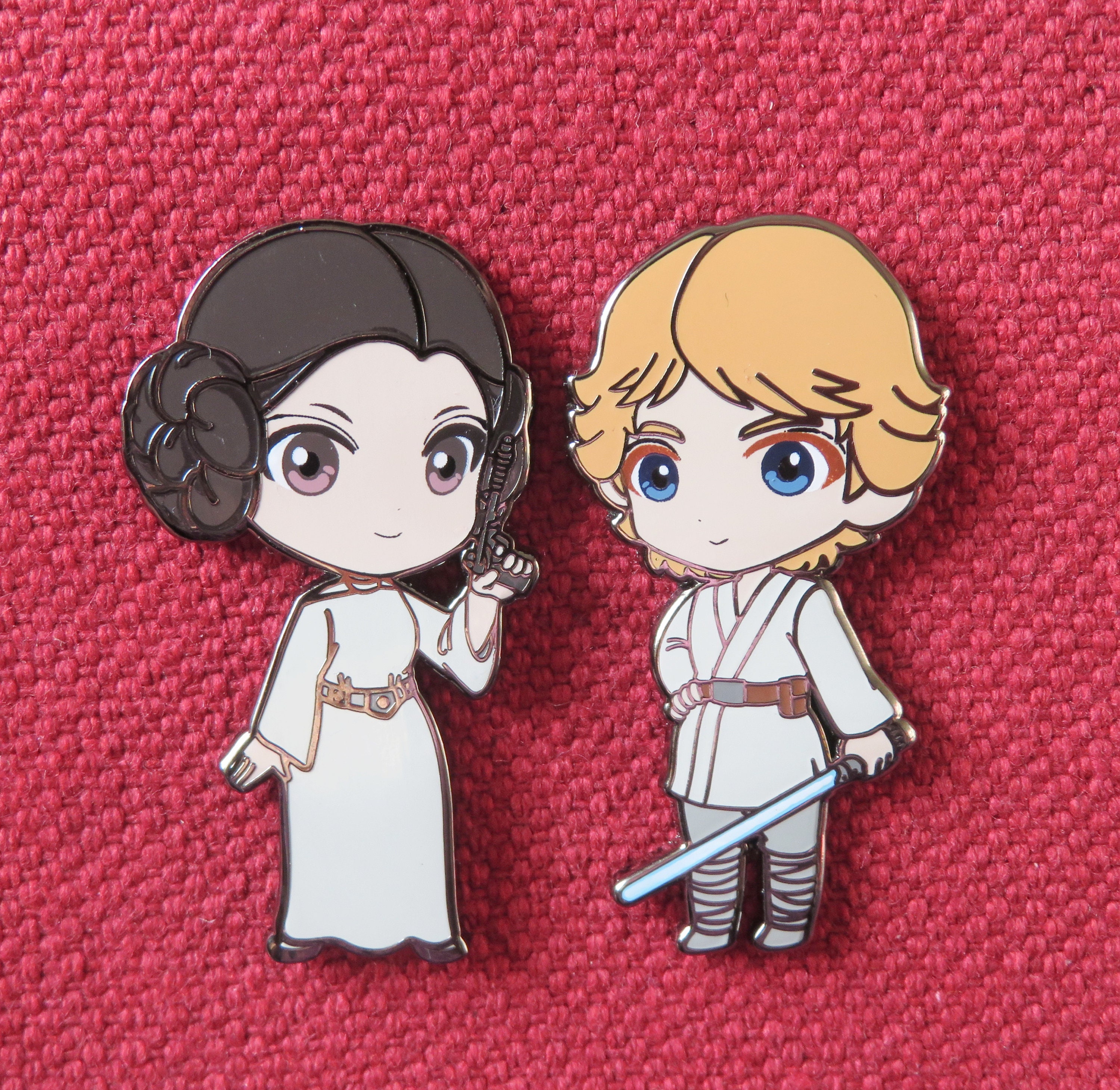 Luke Skywalker Princess Leia Organa Han Solo Chewbacca Star Wars: A New  Hope Original Trilogy Fantasy Pin Badge LE 30 Art @junchan_nyan_art - Etsy, image size:3000x2920