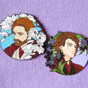 OBIKIN Star Wars Black Lily Anakin Skywalker Magnolia Obi-Wan Kenobi Hayden Christensen Ewan McGregor Fantasy pin 2.15 le 30 by @osiripengin