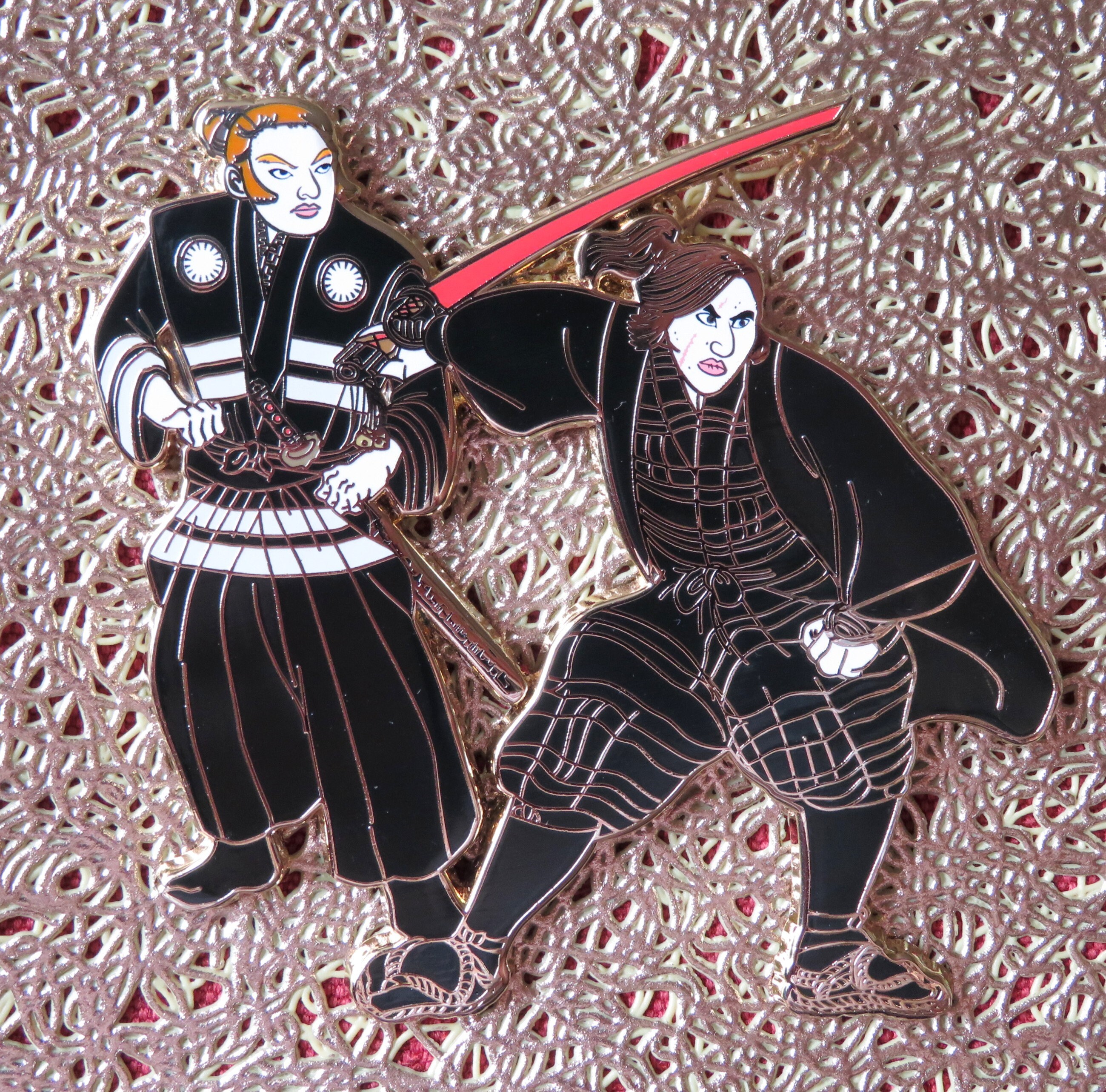 Samurai KYLUX Japan AU Star Wars General Hux and Kylo Ren LE Samurai KYLUX Japan AU Star Wars General Hux and Kylo Ren LE