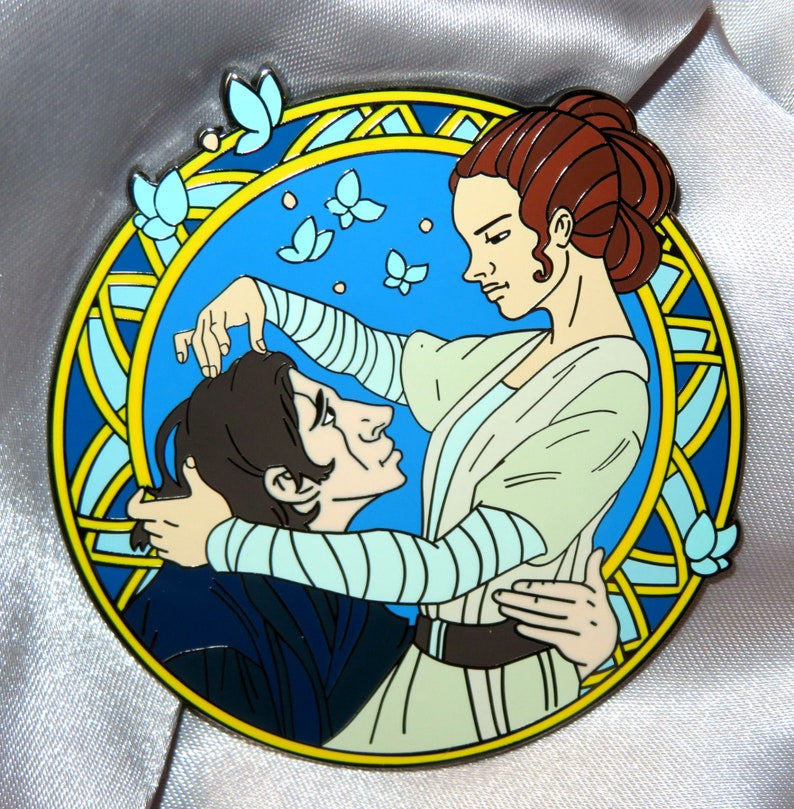 Blue Butterflies REYLO Star Wars Rey Skywalker & Kylo Ren Hard Etsy