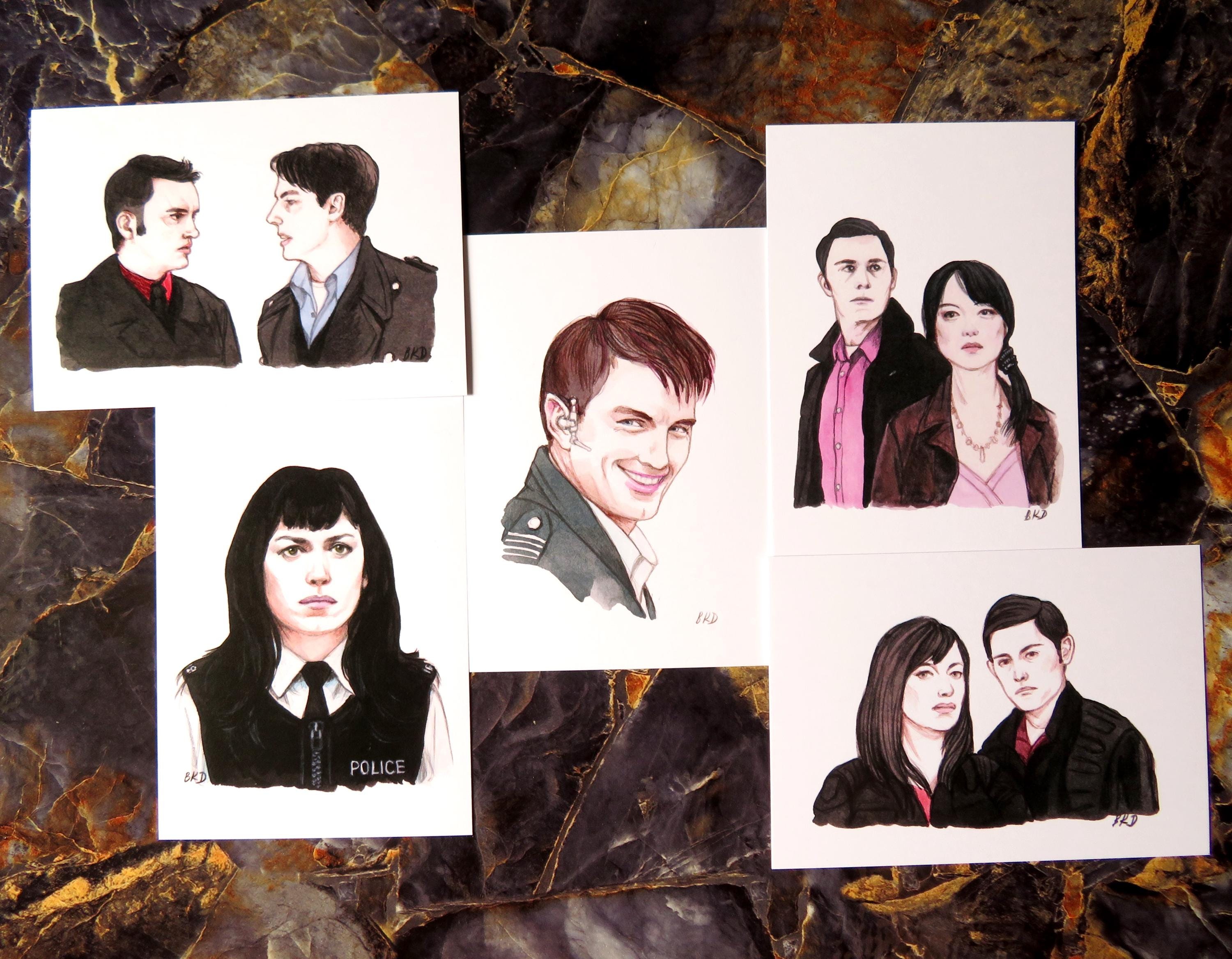 Impressions A6 et A5 de la série télévisée Torchwood Capitaine