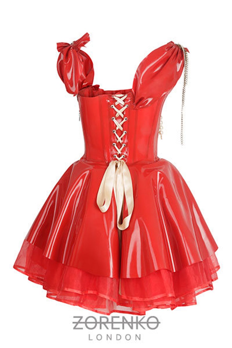 latex corset skirt