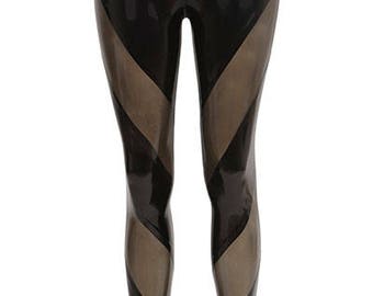 ONYX Paneled Latex Leggings